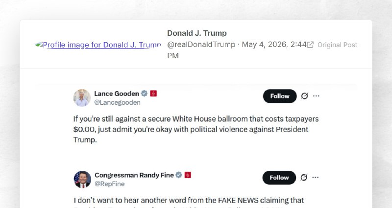 Donald J. Trump: ""