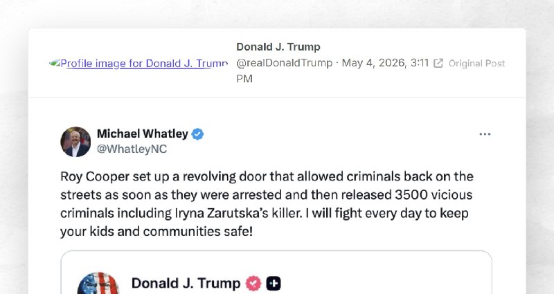 Donald J. Trump: ""