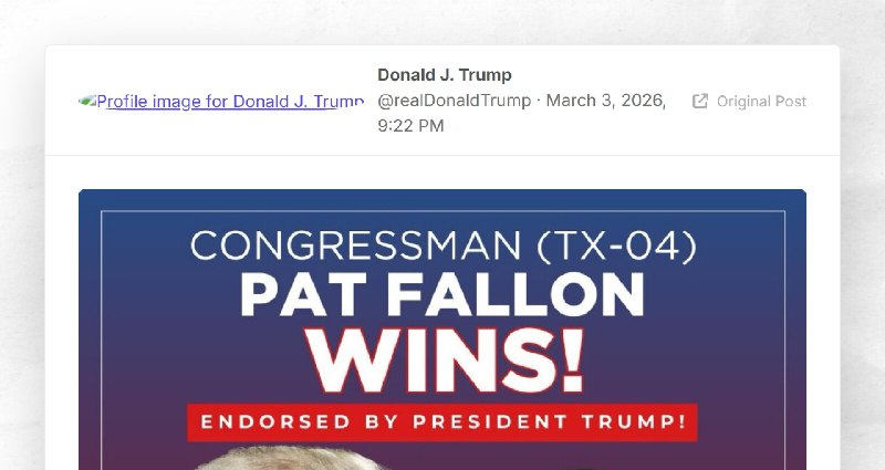 Donald J. Trump: ""