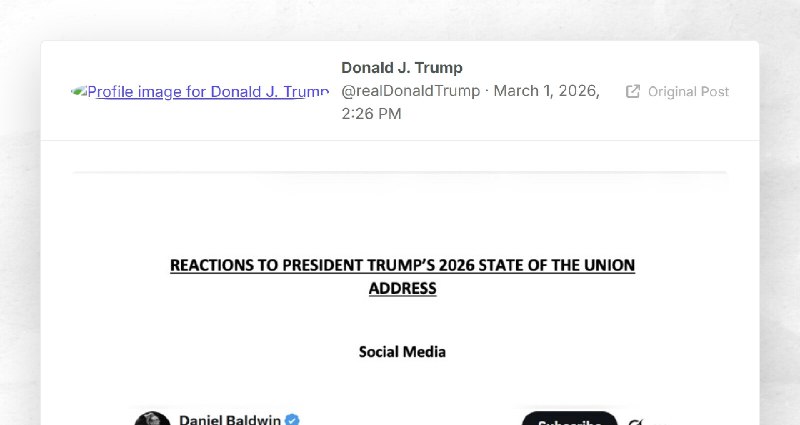 Donald J. Trump: ""