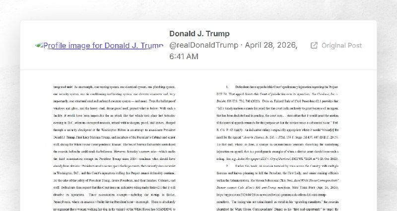 Donald J. Trump: ""