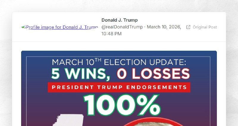 Donald J. Trump: ""