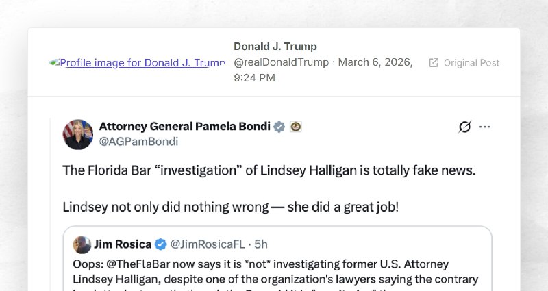 Donald J. Trump: ""