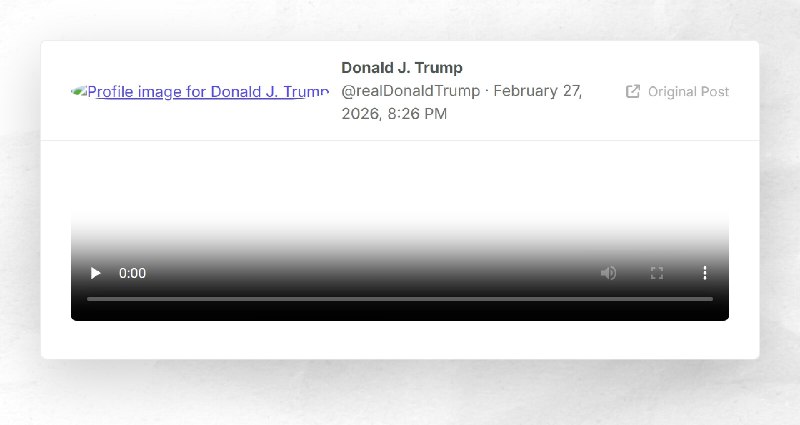 Donald J. Trump: ""