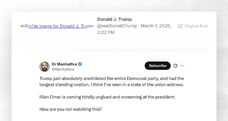 Donald J. Trump: ""