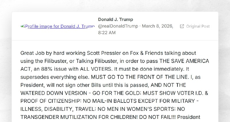 Donald J. Trump: "Great Job by hard working Scott Pressler on Fox & Friends talking about ...