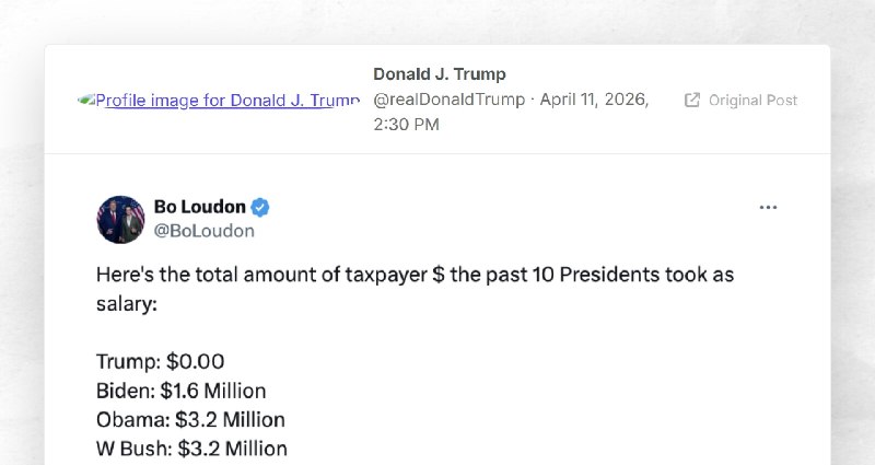 Donald J. Trump: ""