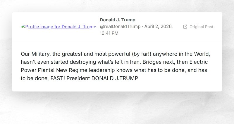 Donald J. Trump: "Our Military, the greatest and most powerful (by far!) anywhere in the World...
