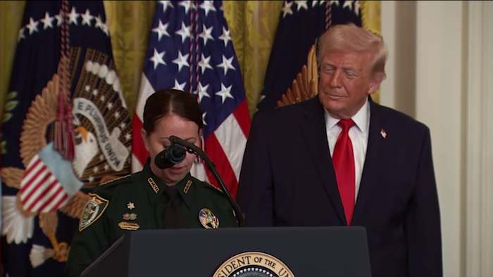 Clay County Sheriff Michelle Cook honored by President Trump at Women’s History Month event at White House