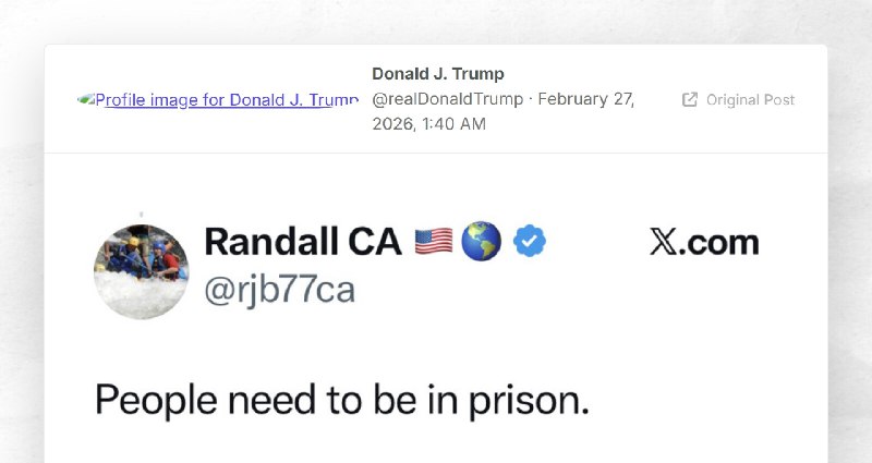 Donald J. Trump: ""