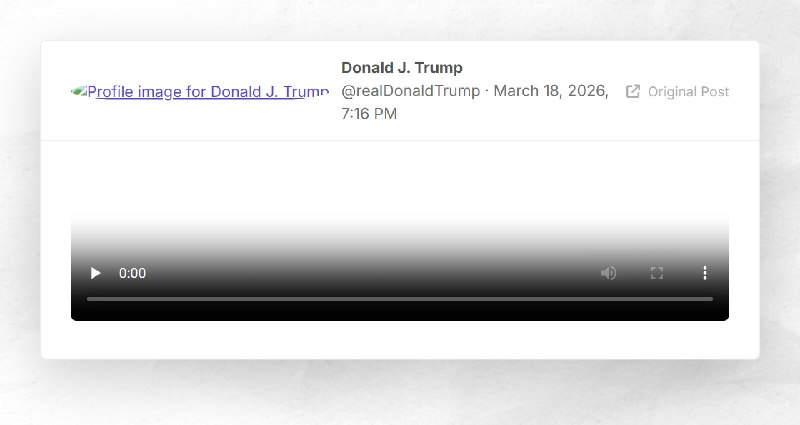 Donald J. Trump: ""