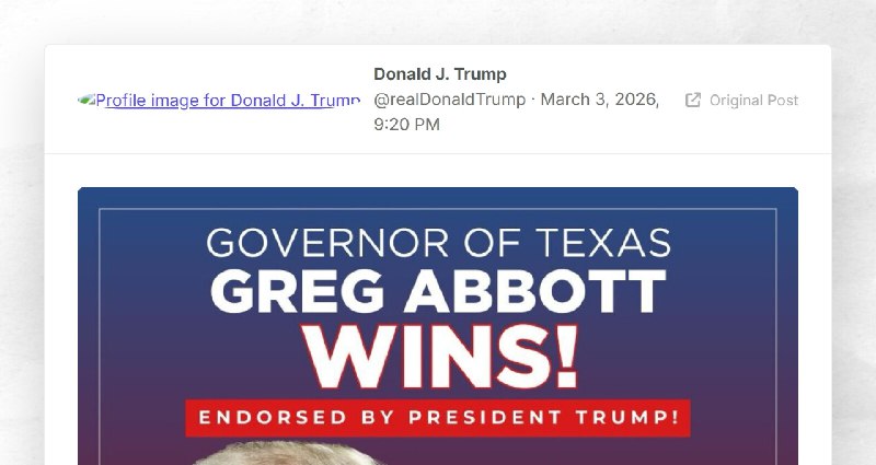 Donald J. Trump: ""