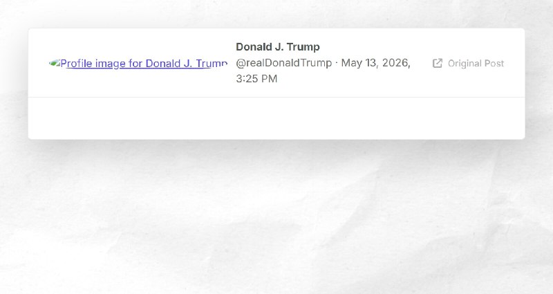Donald J. Trump: ""