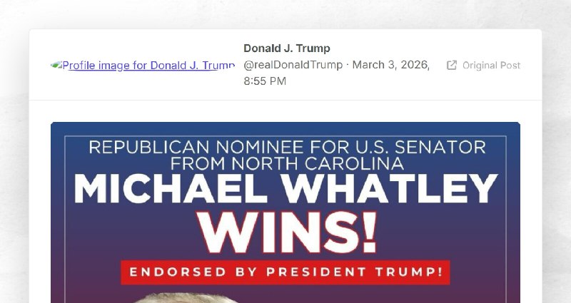 Donald J. Trump: ""