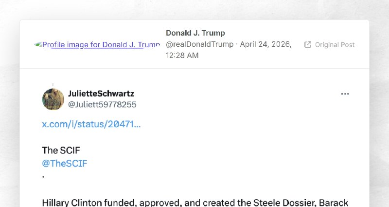 Donald J. Trump: ""
