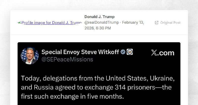 Donald J. Trump: ""