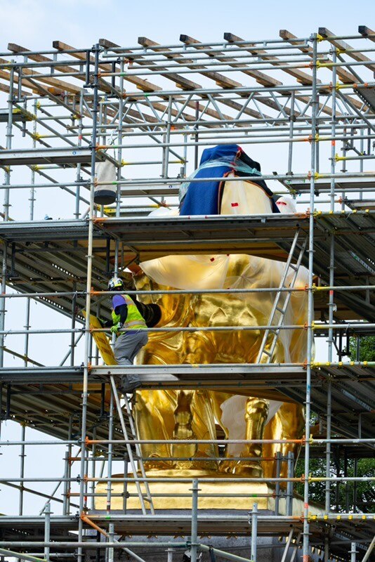 Taking down the scaffolding around the regilded Arts of War sculptures!2026-07-27 23:30 UTCLinkTaking down the scaffolding around the regilded Arts of War sculptures!2026-07-27 23:30 UTCLink