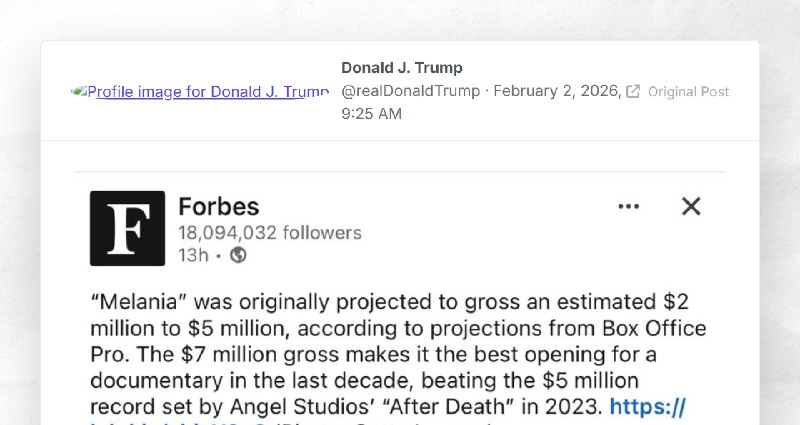 Donald J. Trump: ""