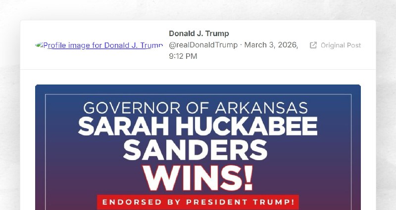 Donald J. Trump: ""
