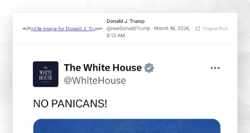 Donald J. Trump: ""