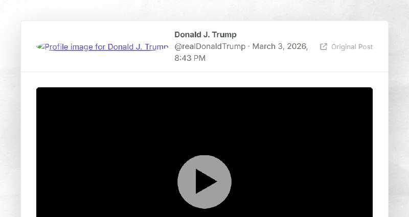 Donald J. Trump: ""