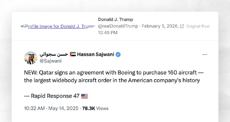 Donald J. Trump: ""
