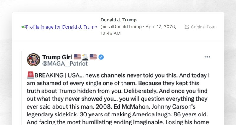 Donald J. Trump: ""