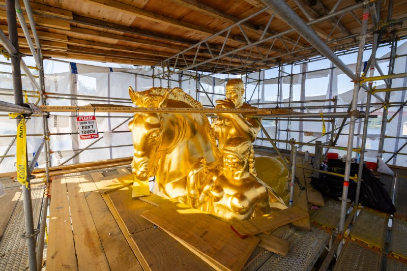 The statue “Valor,” one of the Arts of War statues, is almost completely regilded by our Great Department of the Interior.2026-06-18 07:17 UTCLinkThe statue “Valor,” one of the Arts of War statues, is almost completely regilded by our Great Department of the Interior.2026-06-18 07:17 UTCLink