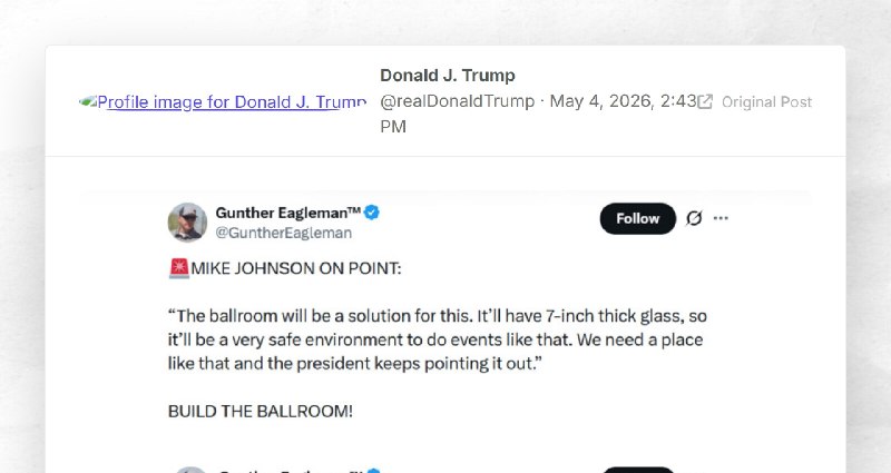 Donald J. Trump: ""