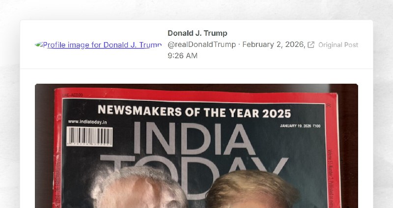 Donald J. Trump: ""