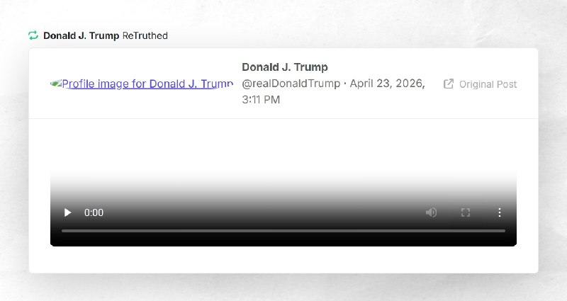 Donald J. Trump: "RT @realDonaldTrump"