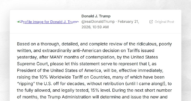 Donald J. Trump: "Based on a thorough, detailed, and complete review of the ridiculous, poorly...