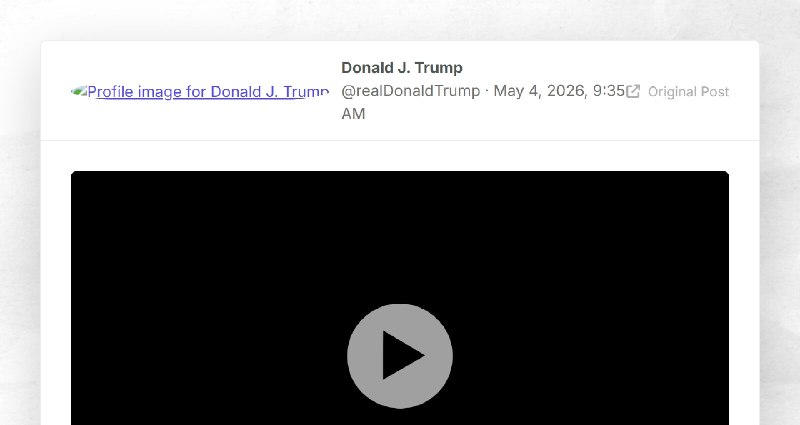 Donald J. Trump: ""