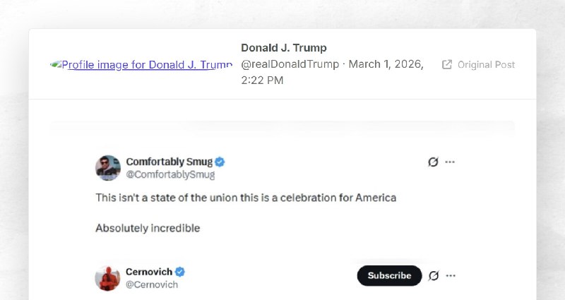 Donald J. Trump: ""
