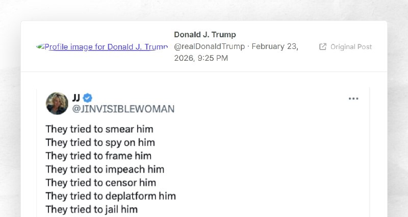 Donald J. Trump: ""
