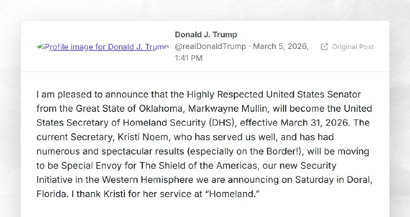 Donald J. Trump: "I am pleased to announce that the Highly Respected United States Senator fro...