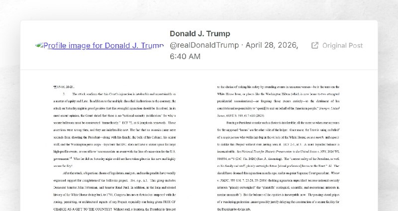 Donald J. Trump: ""