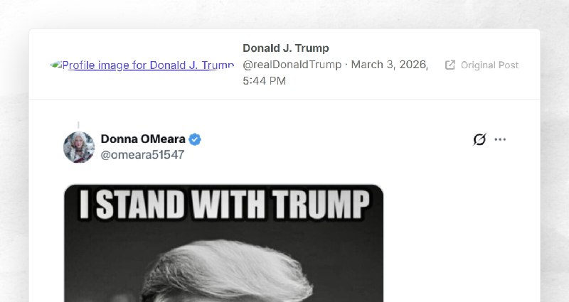 Donald J. Trump: ""
