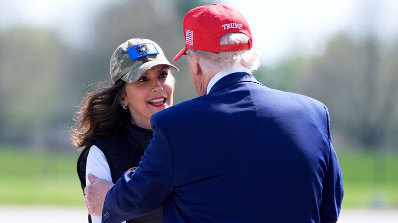 Michigan visit showcases Trump and Whitmer’s warmer relationship
