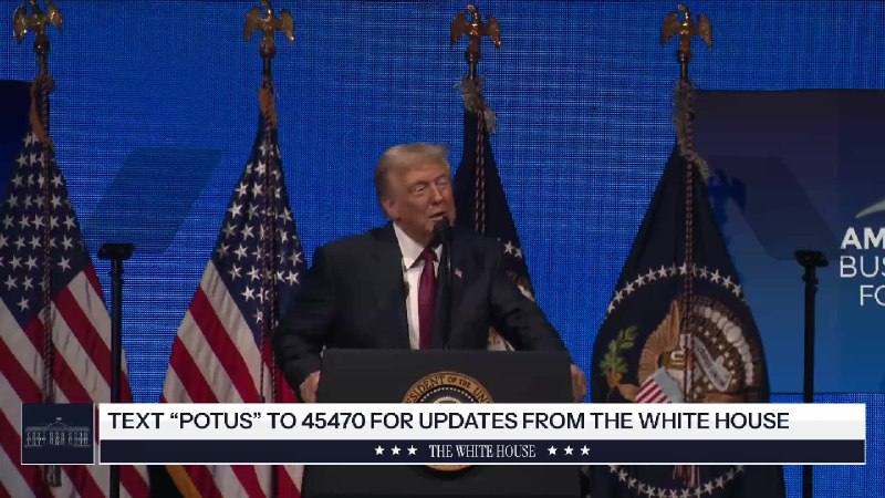 President Trump Delivers Remarks at the America Business Forum Miami