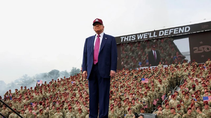 **New Truth from @realdonaldtrump:**Standing before you today, I am more confident than ever that in the days ahead and every generation to come, the U.S. Army will heap glory upon glory. You will summon inexhaustible courage. You will protect every inch of U.S. soil, and you will defend America to the ends of the earth!