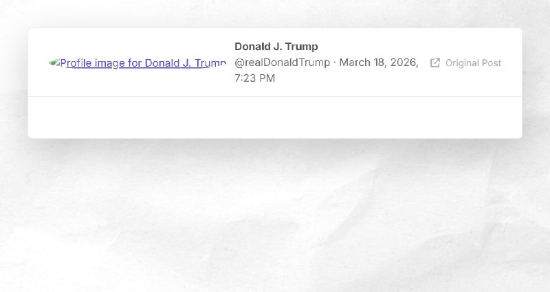 Donald J. Trump: ""