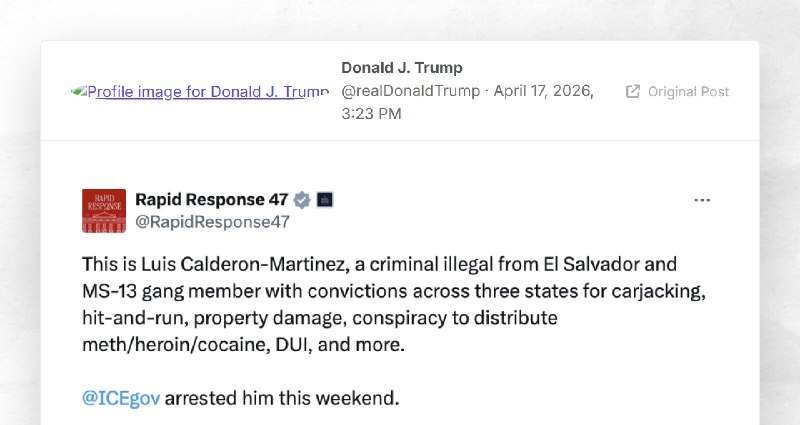 Donald J. Trump: ""