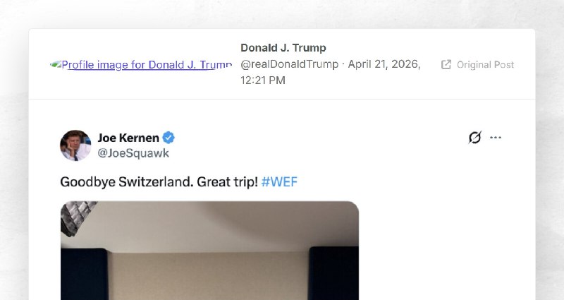 Donald J. Trump: ""