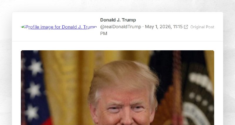 Donald J. Trump: ""