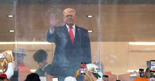 WATCH: Trump Cheered During National Anthem at College Football National Championship Game