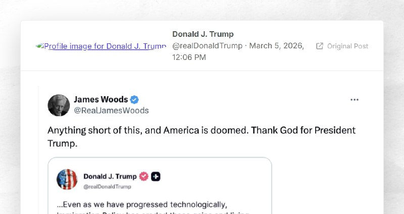 Donald J. Trump: ""