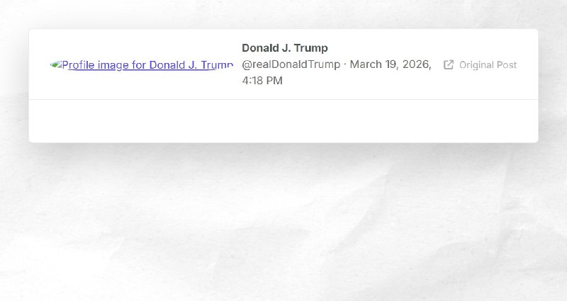 Donald J. Trump: ""
