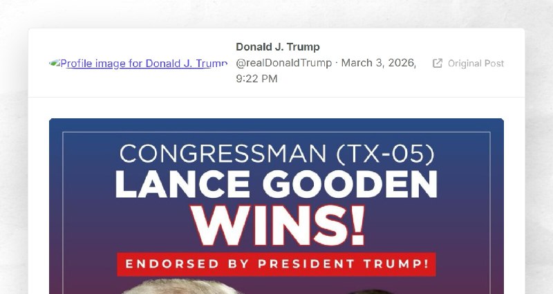 Donald J. Trump: ""