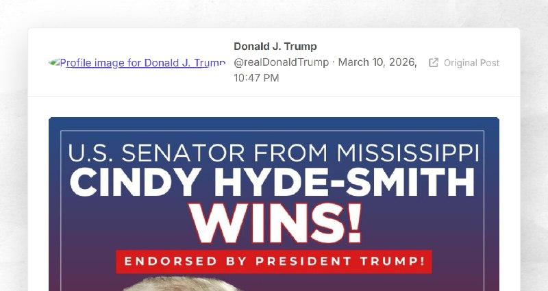 Donald J. Trump: ""